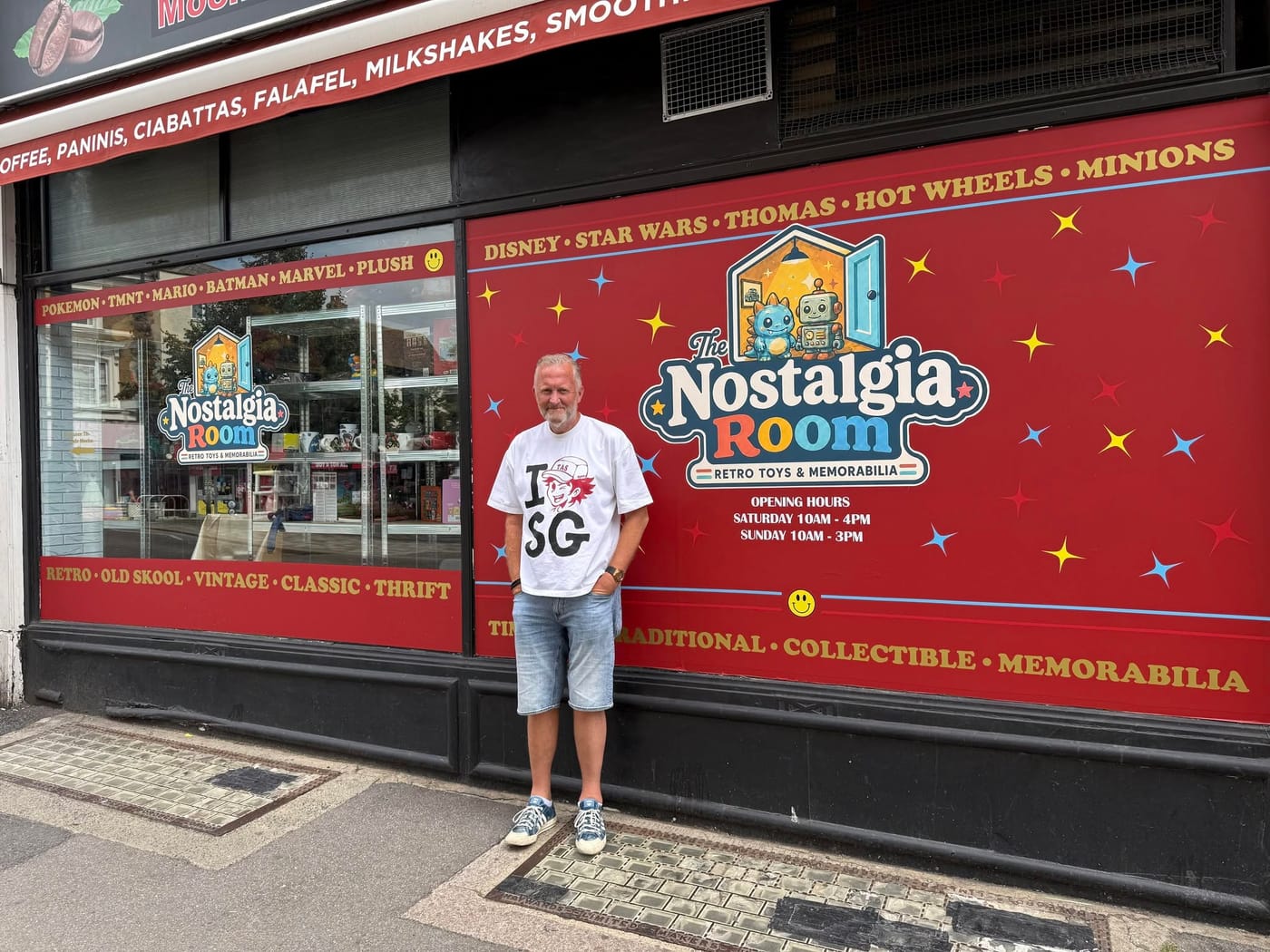 The Nostalgia Room shopfront on Bank Street, Maidstone